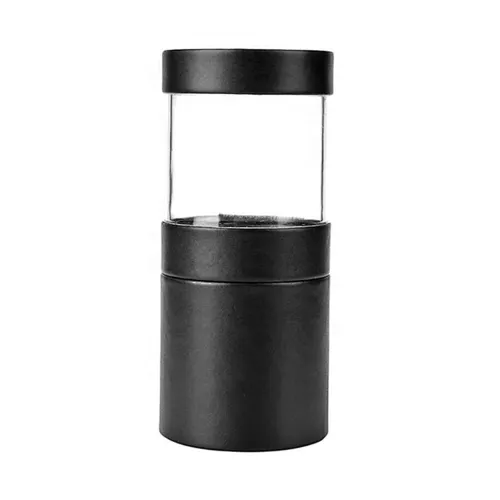 Portable Visible Makeup Brush Holder Simplicity Two Way Cut Double Clasp Travel Cosmetic Brush Storage Cup Case
