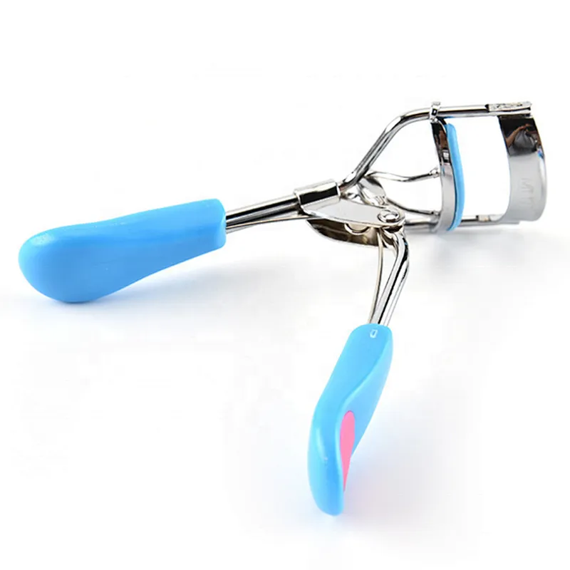 Hot sale multifunctional eyelash curling clip love handle beauty tool wide angle eyelash curler