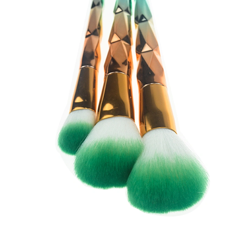 Hot sale 8pcs beauty product cosmetics tools diamond shape professional makeup brush set