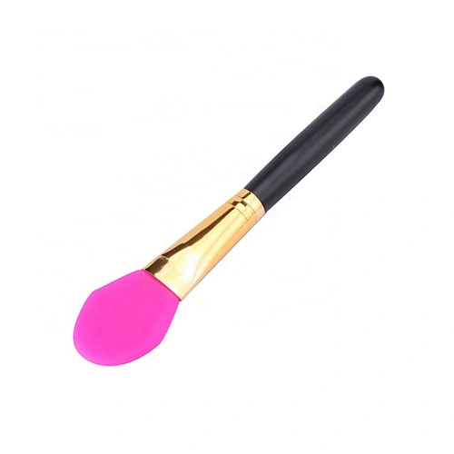 Round Flat Silicone Beauty Care Cream Liquid Cosmetic Blending Makeup Facial Mask Applicator Brush