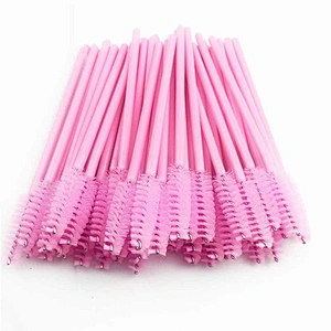 JZG Pink Yellow Black Blue 50pcs/bag Wholesale Disposable Lash Wands Disposable Eyelash Extension Brush Mascara Wands Applicator