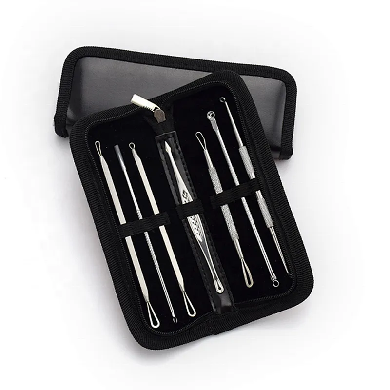 7pcs/set of blackheads cleanser beauty face Clean care tools for removing blackheads and acne with box