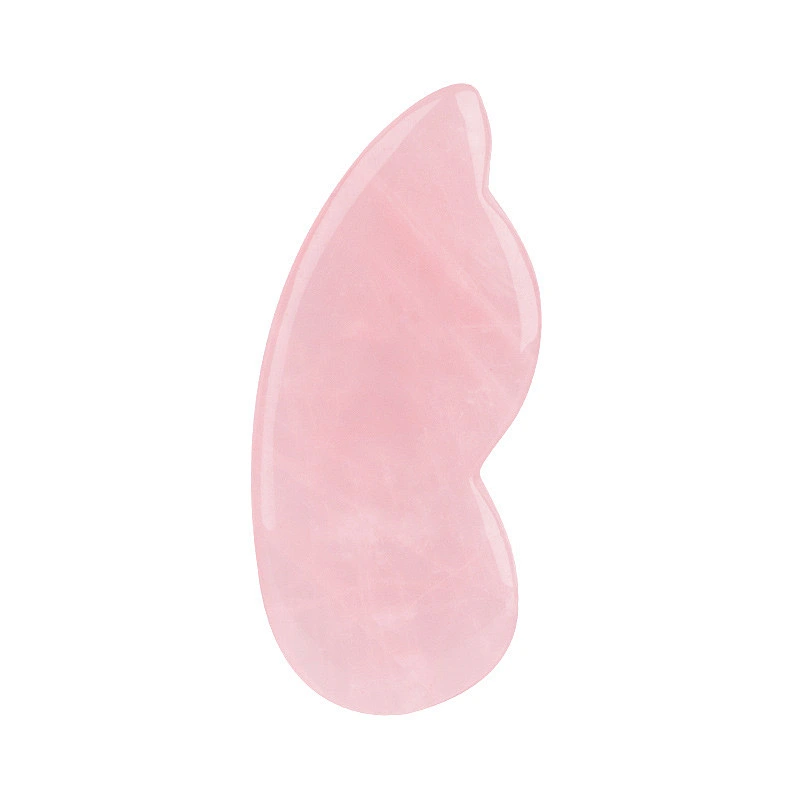 New Arrival Rose Quartz Stone Gua Sha Gourd Scraping Massager