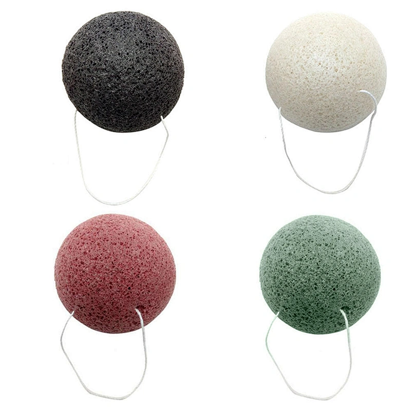 JZG Custom 100% Natural Facial Exfoliating Skin Care Private Label Organic Konjac Sponge for Skin Type Hypoallergenic Cleaning