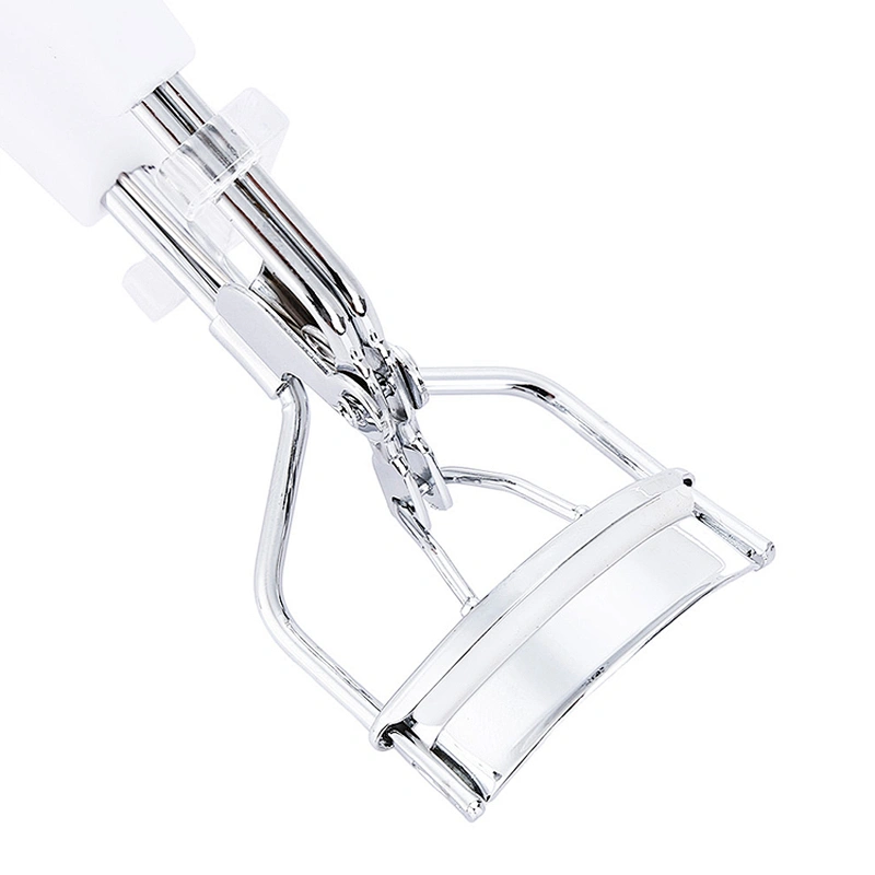 1 pcs white Professional Eyelash Curler Combs Brush False Eyelashes Curling Clip Makeup Tool Flexible Handle Eyelash Curler