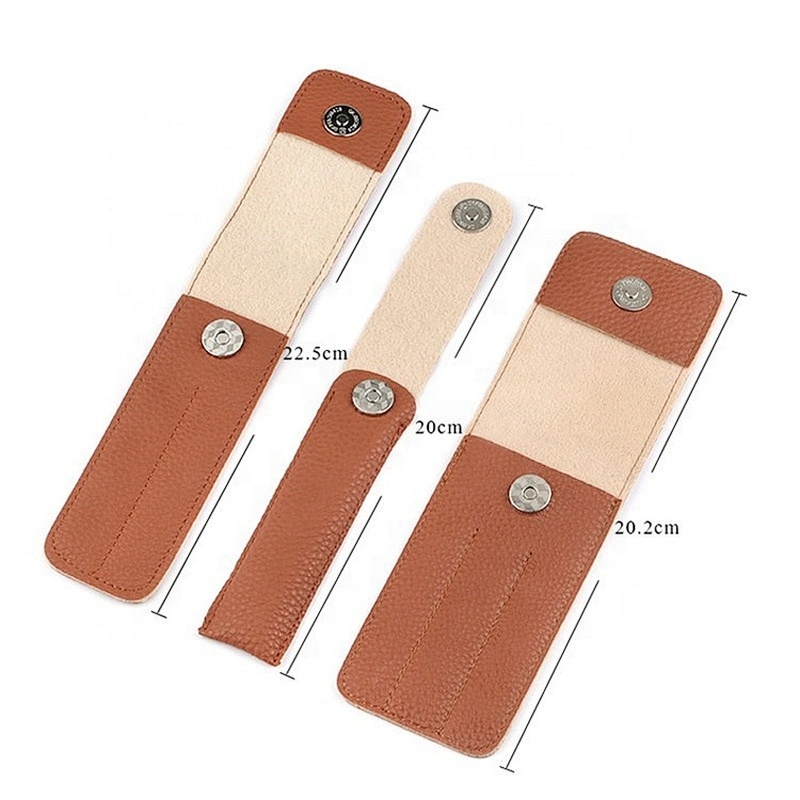 Private label storage for eyebrow tweezers set with leather bag for tweezers portable safe makeup tools