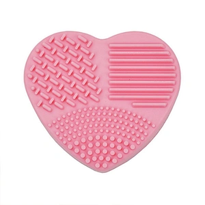 JZG 1pcs Best Seller Heart Shape Makeup Brush Silicone Cleaner and Dryer Private Label Logo Beauty Tools Makeup Brush Cleansing