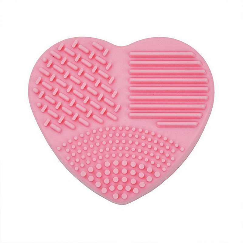 JZG 1pcs Best Seller Heart Shape Makeup Brush Silicone Cleaner and Dryer Private Label Logo Beauty Tools Makeup Brush Cleansing