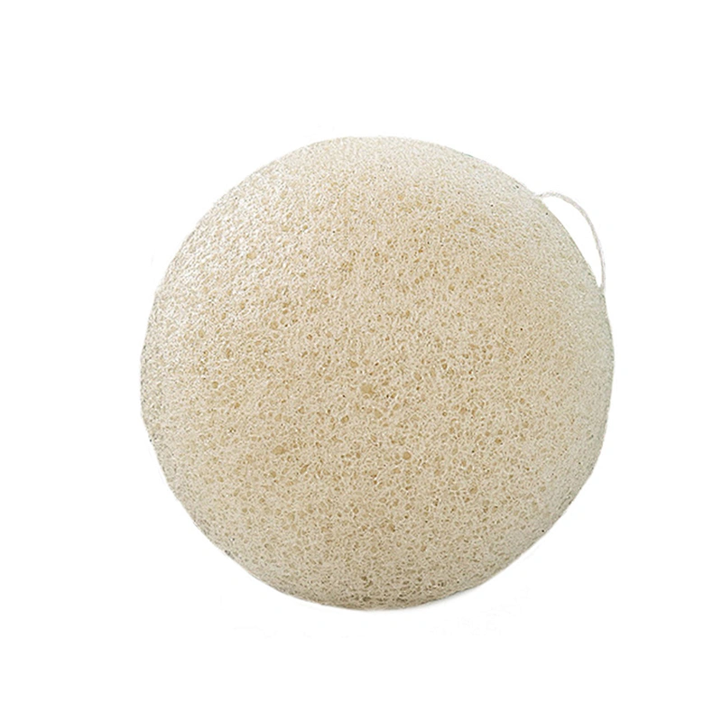 JZG Amazon Wholesale Face Top Seller Yellow Turmeric Infused Konjac Body Wash Facial Cleansing Sponge Konjac Bath Sponge Puff