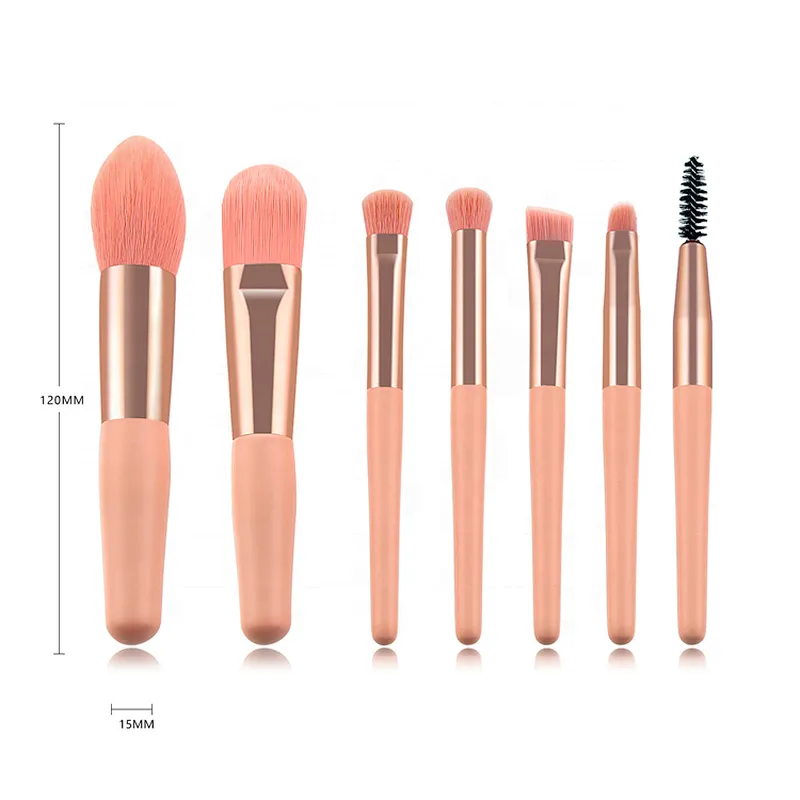 7pcs Mini Makeup Brush Set High Quality Foundation Powder Eyeshadow Brush For Cosmetic Beauty Tool