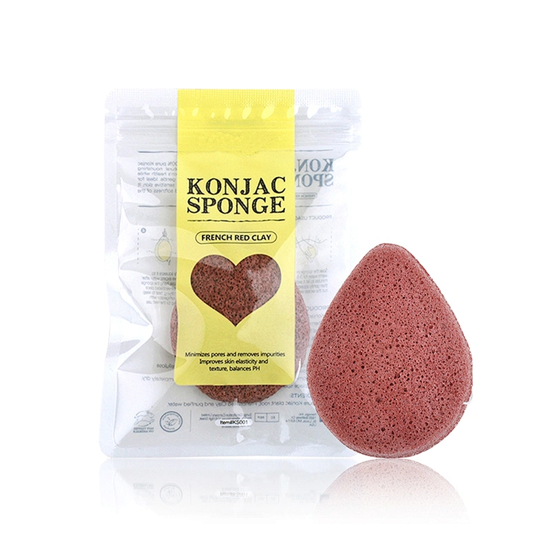 JZG Wholesale Custom 100% Natural Organic Skin Care Facial and Shower 1PCS Konjac Sponge Set Glucomannan for Baby Bath Sponge