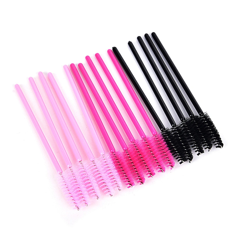 JZG Factory Wholesale 50pcs/bag Disposable Mascara Wands Colorful Cheap Eyelash Extension Mascara Applicators