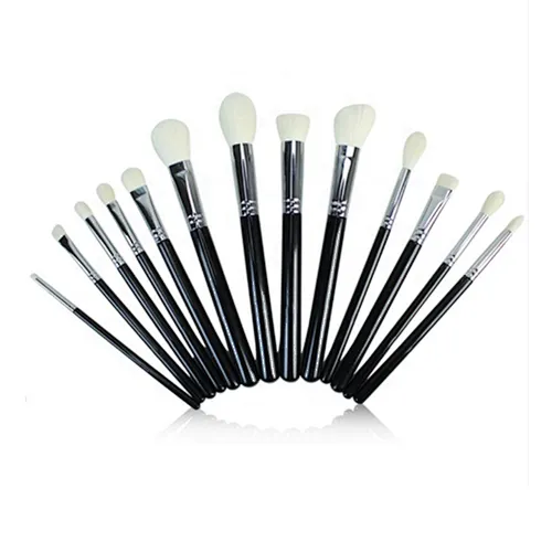 13PCS Black/Silver make up brushes set Blush Contour concealer Professional Make up Brush Tools kit