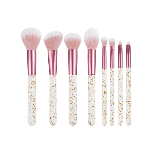 8pcs Makeup Brush Kit Professional Cosmetic Tools Vegan Makeup Brush Set Private Label Custom Logo Natural Pink Makeup Brush set