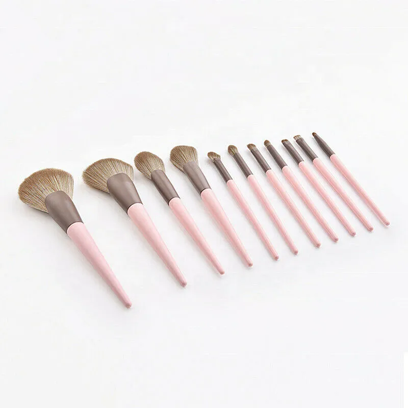 11pcs brush sets powder foundation blusher beauty makeup tools