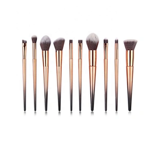 10pcs private label glitter makeup brush set for women makeup tools