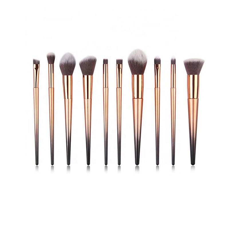 10pcs private label glitter makeup brush set for women makeup tools