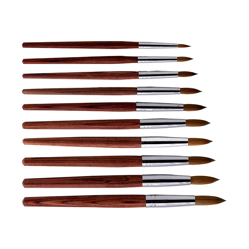Acrylic Gel Polish Nail Brushes for Nail Art Wooden Handle Manicure Supplies Pure Kilonsky Nail Brush