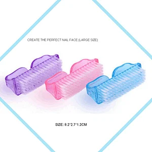 Wholesale Durable Nylon Nail Scrub Art Dust Cleaning Brush Cleaner Nail Brush