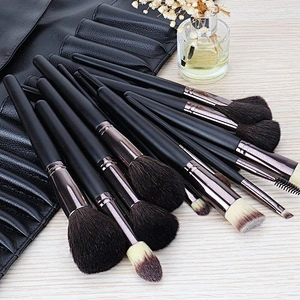 16pcs Professional Natural Synthetic hair Foundation Eyeshadow Eyeliner Concealer Powder Brushes private label makeup brush set