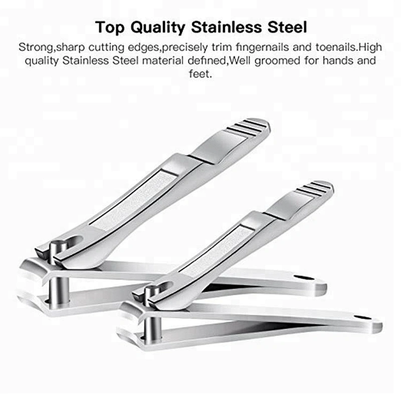 Cheap Women custom Disposable titanium toe nail clipper professional stainless steel cutter with magnifier
