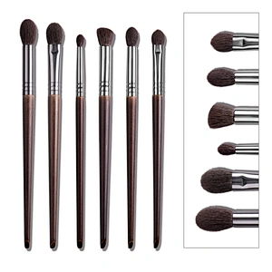 Cosmetic 2/6 pcs Goat Hair Makeup Eyeshadow Brush Set Tool Soft Makeup brushes