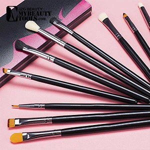 JZG Best Price Makeup Brush Set 10pcs Custom Logo Newest Private Label Make up Brush Set