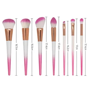 7Pcs Powder Foundation Blending Eye Shadow Blush Cosmetics Beauty Make Up Brush Kits