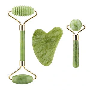 High Quality Anti Aging Massager Green Facial Jade Roller