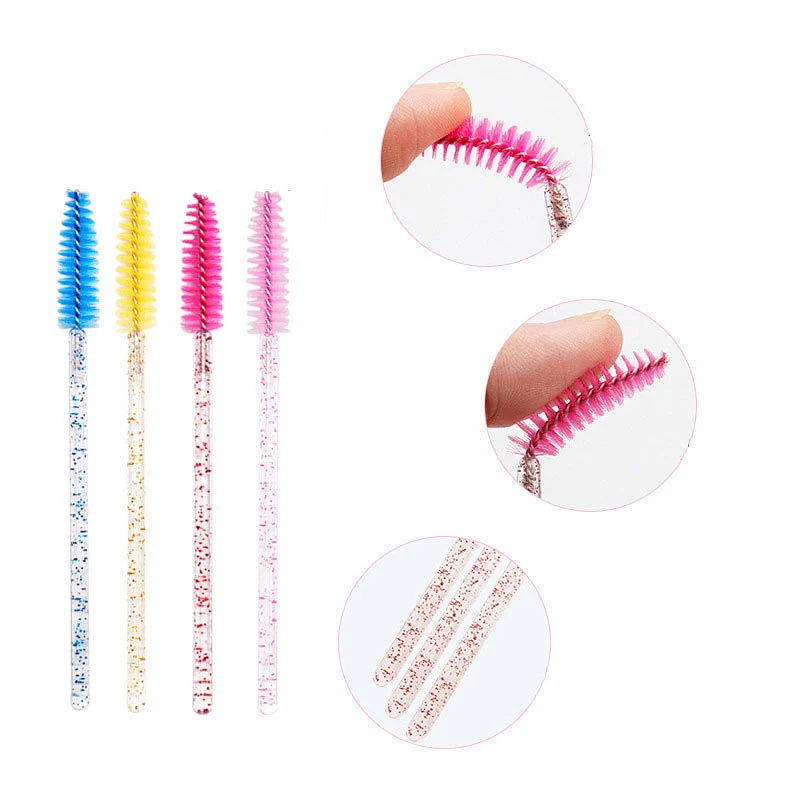 Custom Waterproof Eyelashes Clear Brush Disposable Mascara Wand For Sale
