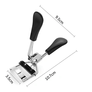 Random Color!!!1PC New Colorful Cosmetic Eyelash Curler With Comb Tweezers Curling Eyelash Clip Cosmetic Eye Beauty Tool