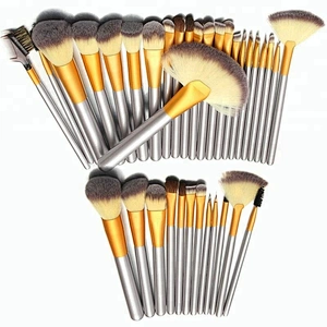 24PCS high quality makeup brush set cosmetic professional Synthetic fiber hair tool