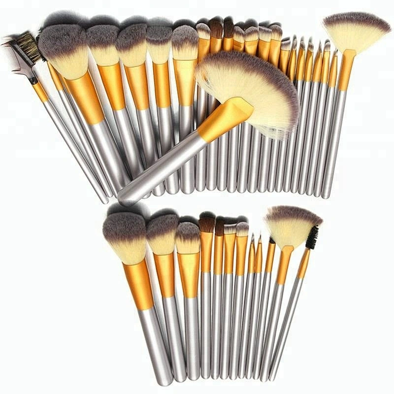 24PCS high quality makeup brush set cosmetic professional Synthetic fiber hair tool