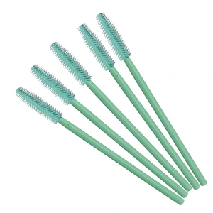 Eco-friendly Reusable Silicone Eyelash Makeup Brush Mascara Wand Private Logo With Bulk Stock