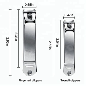 Cheap Women custom Disposable titanium toe nail clipper professional stainless steel cutter with magnifier