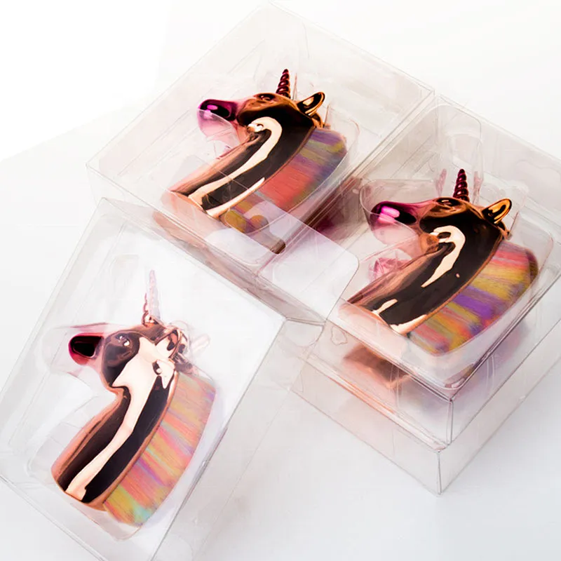 Newest Unique Single Makeup Brushes Rainbow Synthetic Hair Blush Brush Powder Brush Cosmetic Face Beauty Tools