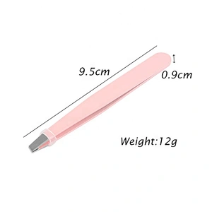 3 PCS/Set Point Tip Slant Tip Flat Tip Hair Removal Stainless Steel Eyebrow Tweezers Scissors Set With Bag