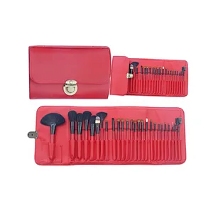 Professional Makeup Brush Set 26pcs Animal Hair Pony Hair Makeup Brushes With Makeup Bag