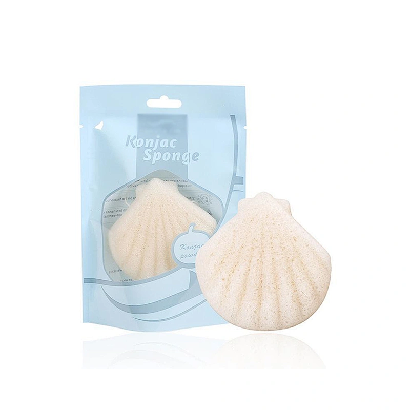 JZG Custom 100% Natural Konjac Sponge Set with Activated Bamboo Charcoal - Body & Facial Sponge Deep Cleansing Sponge Organic