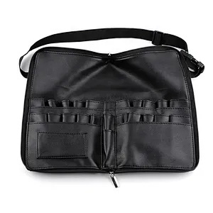 Black Professional Portable Makeup Brush Receiving Bag Multifunctional Cosmetic Bag