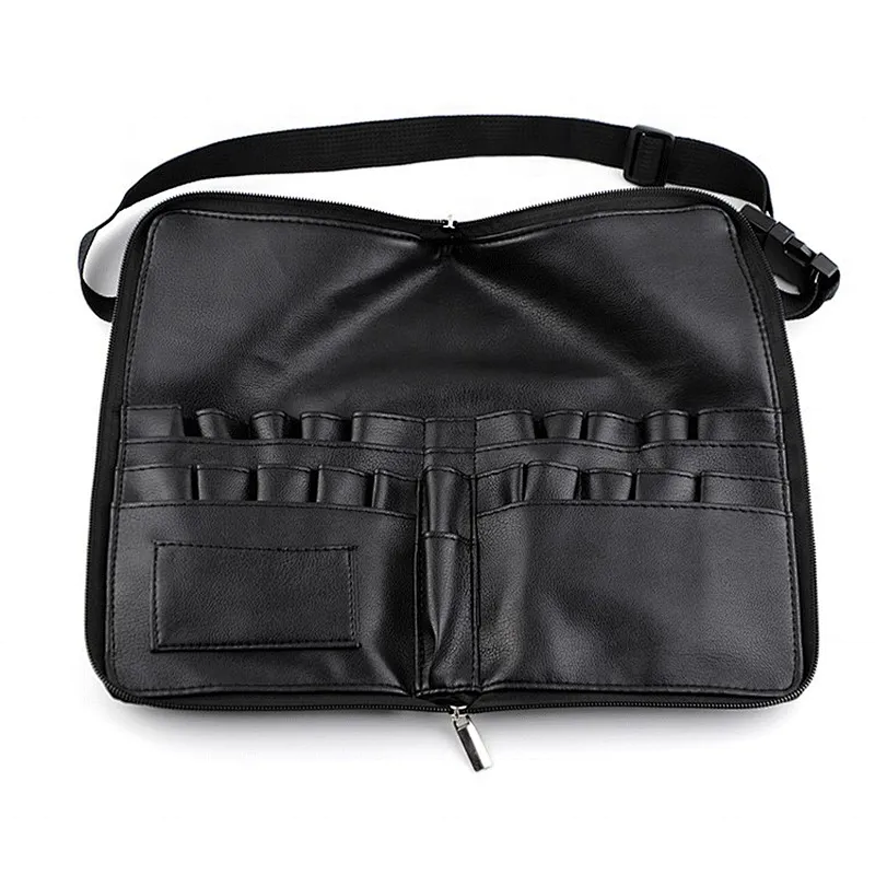 Black Professional Portable Makeup Brush Receiving Bag Multifunctional Cosmetic Bag