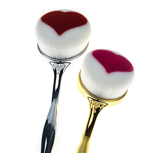 High quality makeup tools oval brush heart shape foundation brush blush brush