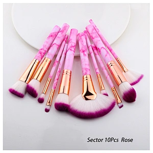 5/10/15Pcs Marble Makeup Brushes Tool Set Cosmetic Powder Eye Shadow Foundation Blush Blending Beauty Make Up Brush Maquiagem