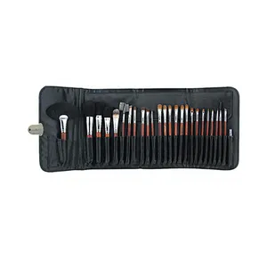 High-grade animal hair 24pcs cosmetic brush sets with bag cosmetic makeup brushes OEM/ODM