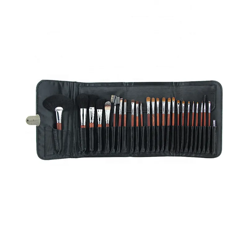 High-grade animal hair 24pcs cosmetic brush sets with bag cosmetic makeup brushes OEM/ODM