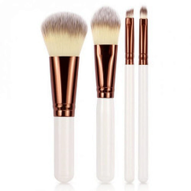 Imported Wholesale 4 Pcs/Set Makeup Brushes Set Facial Foundation Eyeliner Blush Brush Kit Cosmetic Beauty Tools