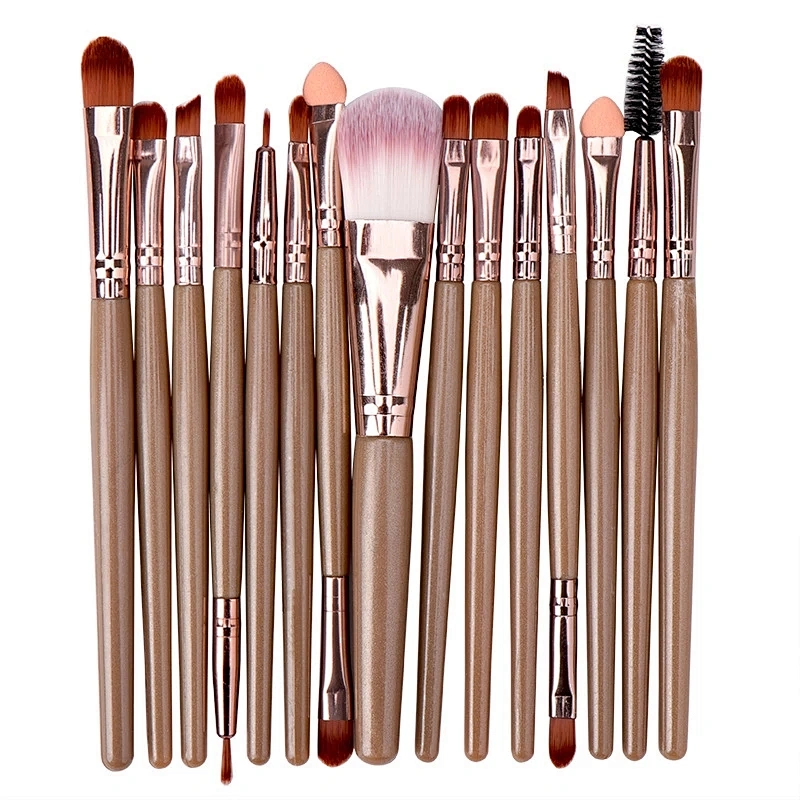 Professional 6/15/18Pcs Cosmetic Makeup Brush Foundation Eyeshadow Lip Make Up Eye Brushes Set Kit Pinceaux Maquillage