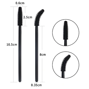 Silicone Head Mascara Wands Eyelash Brush Disposable Private Label Mascara Wand For Lash