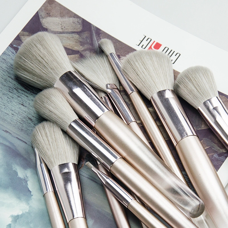 11pcs Makeup Brushes Tool Cosmetic Professional Eye Shadow Blush Foundation Blending Blush Face Shading Beauty Make up brush kit