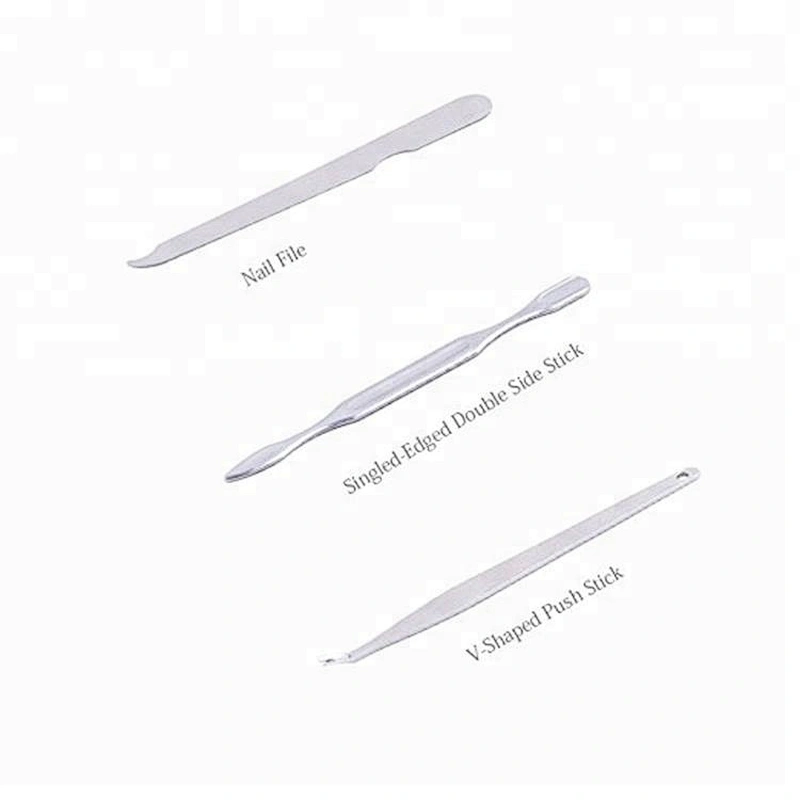 12 Pcs Black Stainless Steel Nail Clipper Cutter Trimmer Ear Pick Grooming Kit Manicure Set Pedicure Toe Nail Art Tools Set Kits